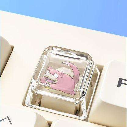 Pokemon Cross mechanical keyboard personalized anime keycap single Charmeleon Blastoise Eevee transparent cartoon keycap