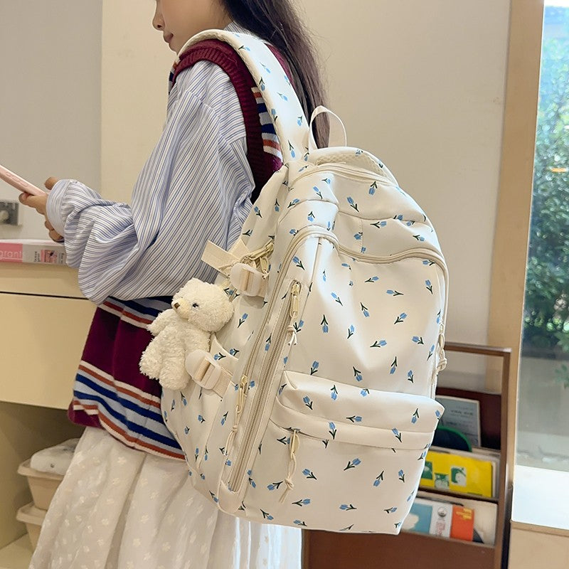 Mochila Bonitinha para Meninas Moda Bolsa Escolar Grande Capacidade Bolsa Escolar para Estudantes Bolsa de Armazenamento de Viagem Portátil para Crianças Bolsa de Praia