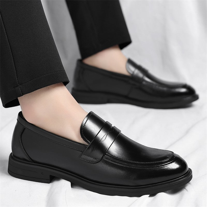 Men's Formal Leather Loafers Italian Style Slip-on  Stylish Elegant Business Shoes Comfortable Lightweight Office Dress Shoes