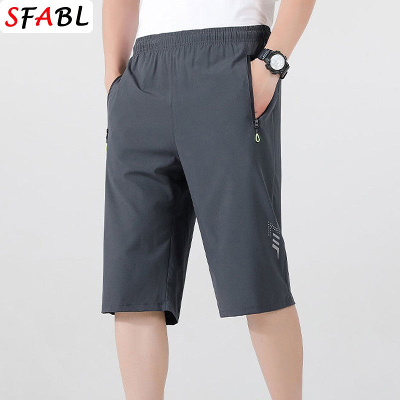 Sports Shorts Men Summer Quick-drying Breathable Drawstring Shorts Male Beach Short Pants for Men New Gym Fitness Bottom Summer