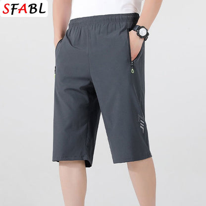 Sports Shorts Men Summer Quick-drying Breathable Drawstring Shorts Male Beach Short Pants for Men New Gym Fitness Bottom Summer