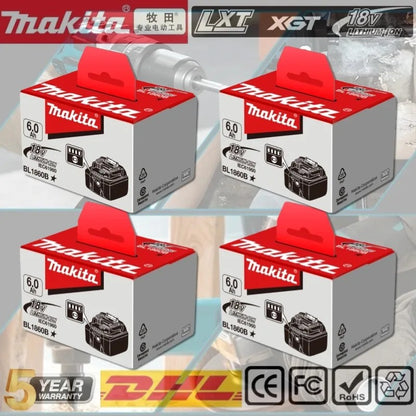 Bateria Original Genuína Makita 6Ah 6000mAh 18V Makita BL1860 BL1850B BL1850 BL1840 BL1830B bateria de lítio recarregável makita