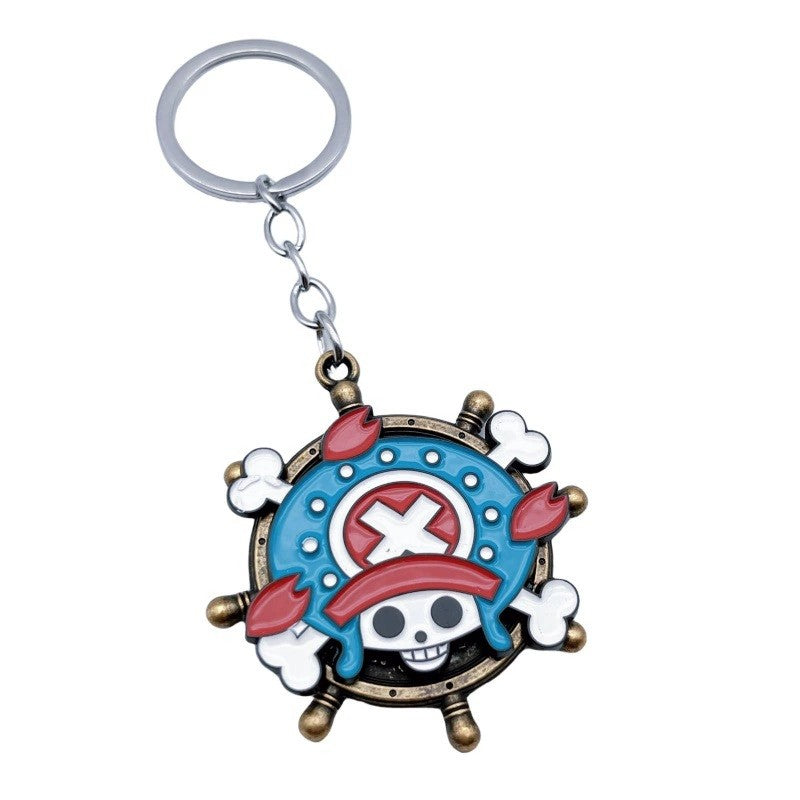 Chaveiros de mochila de anime de One Piece Luffy, Chopper, Zoro, Nami, Sanji, pingentes de chaveiro decorativos de personagens de desenho animado