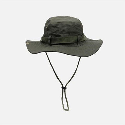 Outdoor Mesh Fisherman Hat UV Protection Wide Brim Sunscreen Bucket Cap for Beach Safari Hunting