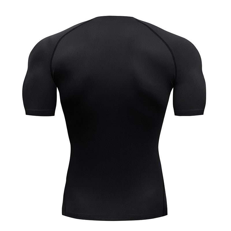 Men Running Compression T-shirt Short Sleeve Sport Tees Gym Fitness Sportshirts Male Jogging Tracksuit Homme Athletic Shirt Tops
