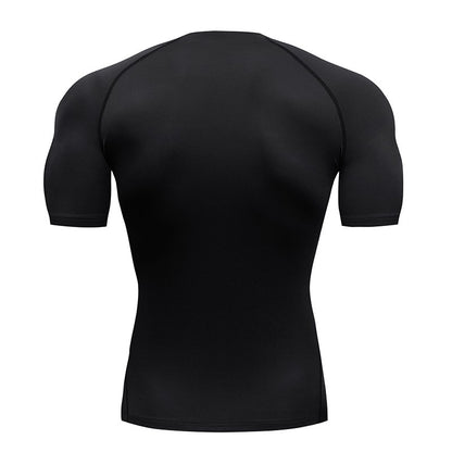Men Running Compression T-shirt Short Sleeve Sport Tees Gym Fitness Sportshirts Male Jogging Tracksuit Homme Athletic Shirt Tops