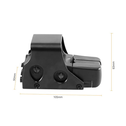 551 552 553 558 Mira Holográfica Ponto Vermelho Verde Luneta de Caça Reflex Sight Riflescope 20mm Montagem para Arma de Airsoft