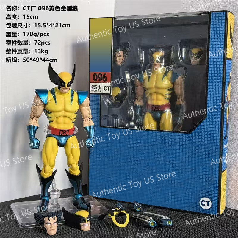 In Stock Ct Toys Wolverine Mafex 096 Figure 138 Brown Comic Ver X-Men Anime Action Figure Figurine Model Customized Gifts Toys