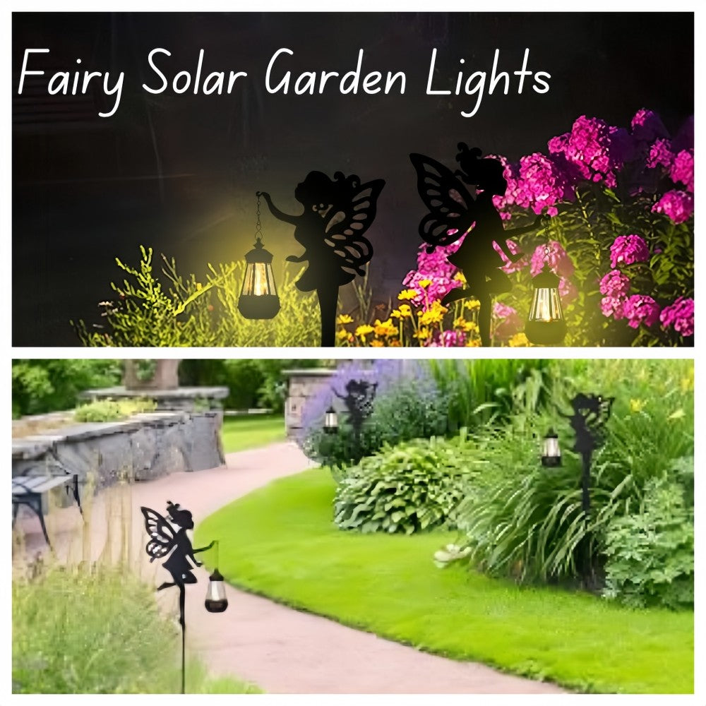 Solar Lights Outdoor Solar Watering Can Light Solar Garden Lights Waterproof Metal Hanging Lantern Fairy Garden Decor Outside