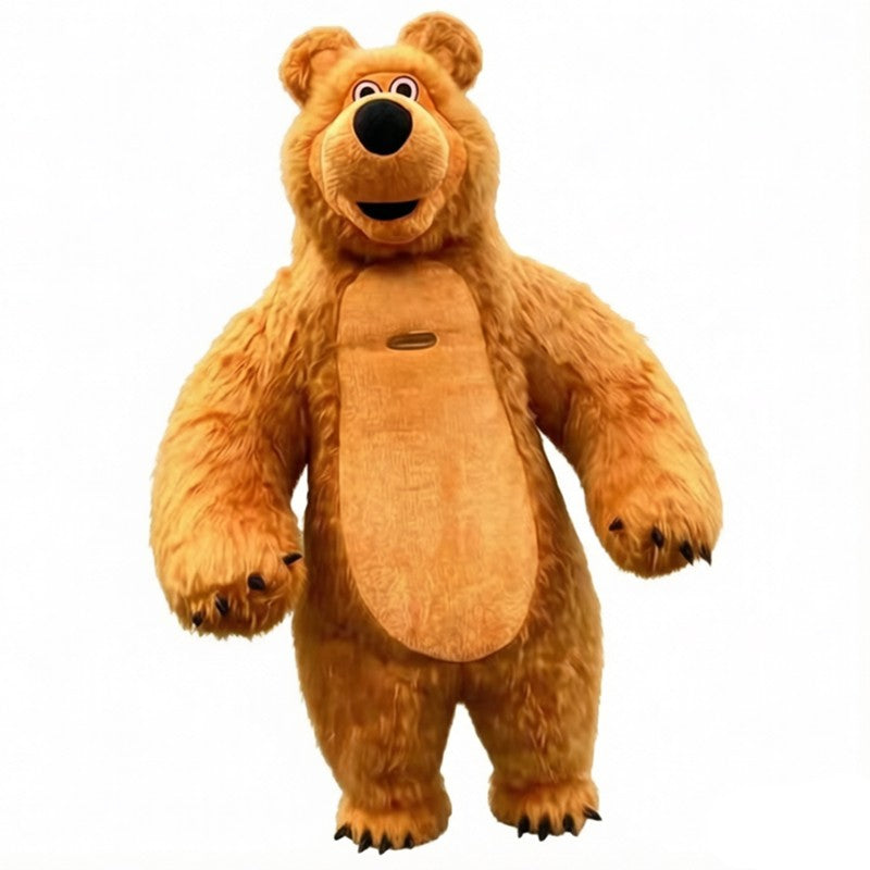 Inflatable Martha Bear Brown Bear Giant Costume Adult Walking Mascot Animal Cartoon Character Strange Costume Halloween Party An