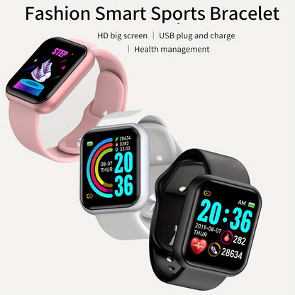 Smartwatch For Women Men Watches Heart Rate Monitor Electronic Fitness Smart Watch Calories Music Player 116Plus Y68 Bracelet