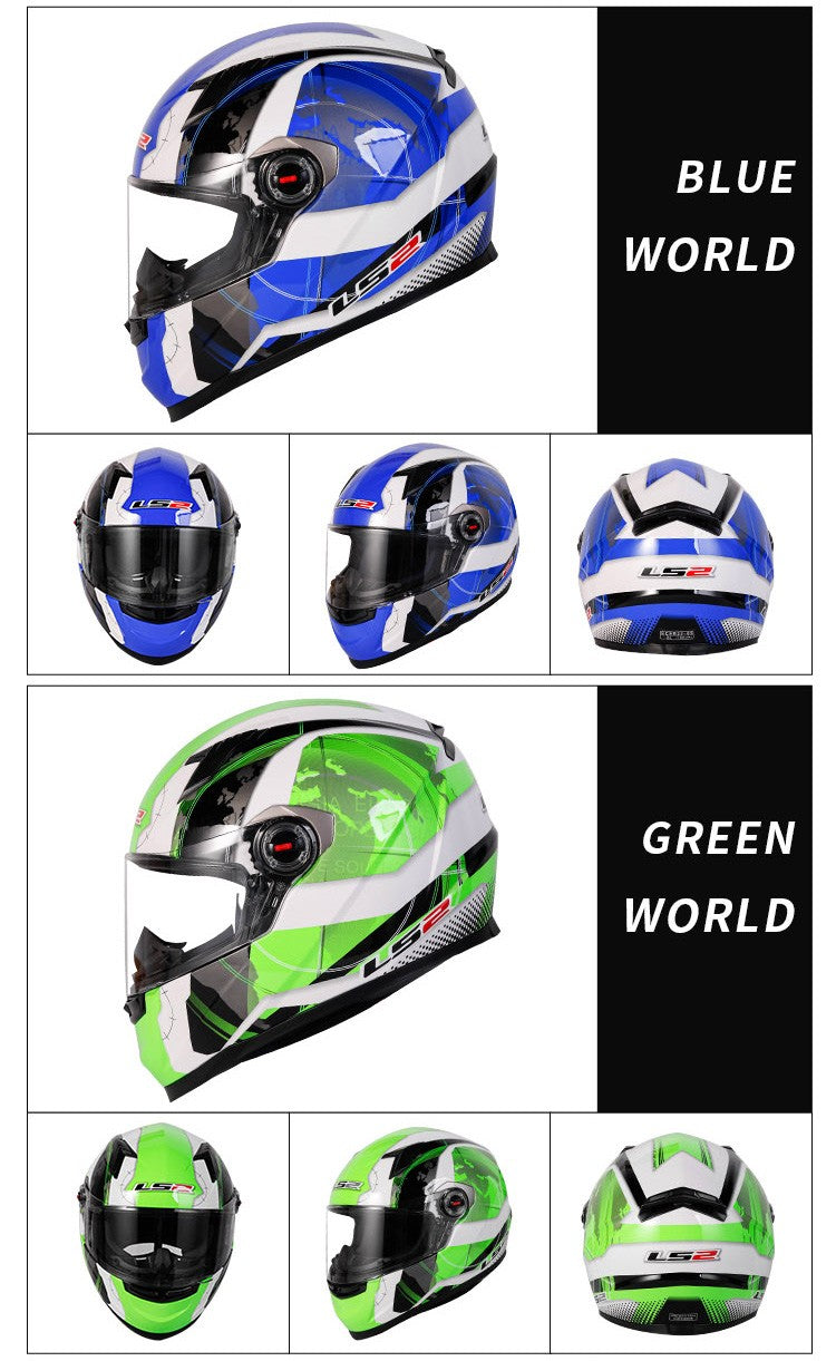 Capacete de Moto Clássico LS2 Fechado Masculino Feminino Capacete de Motocross Casco em ABS Aprovado pela ECE Acessórios para Motos FF358
