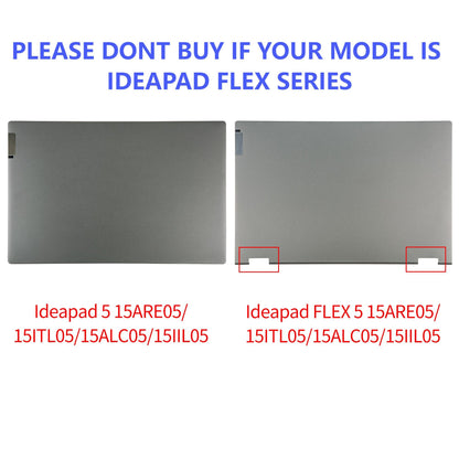 Top Lid Case For Ideapad 5 15IIL05 15ARE05 15ITL05 15ALC05 2020 2021 GS557 LCD Back Cover Repair silver/gray/dark blue Metal