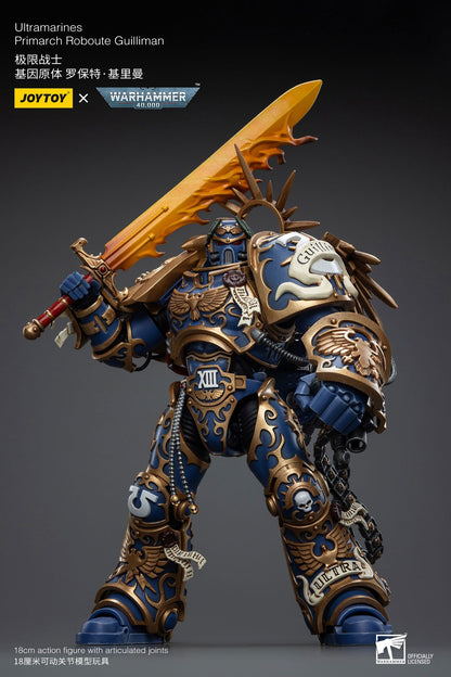 JOYTOY Warhammer 40k 1/18 Bonecos de Ação Anime 18,1cm Ultramarines Primarca Roboute Guilliman