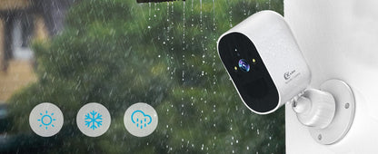 4MP WIFI IP Camera Rechargeable Battery Outdoor Surveillance Camera Color Night Vision Security Camera Home Baby Monitor