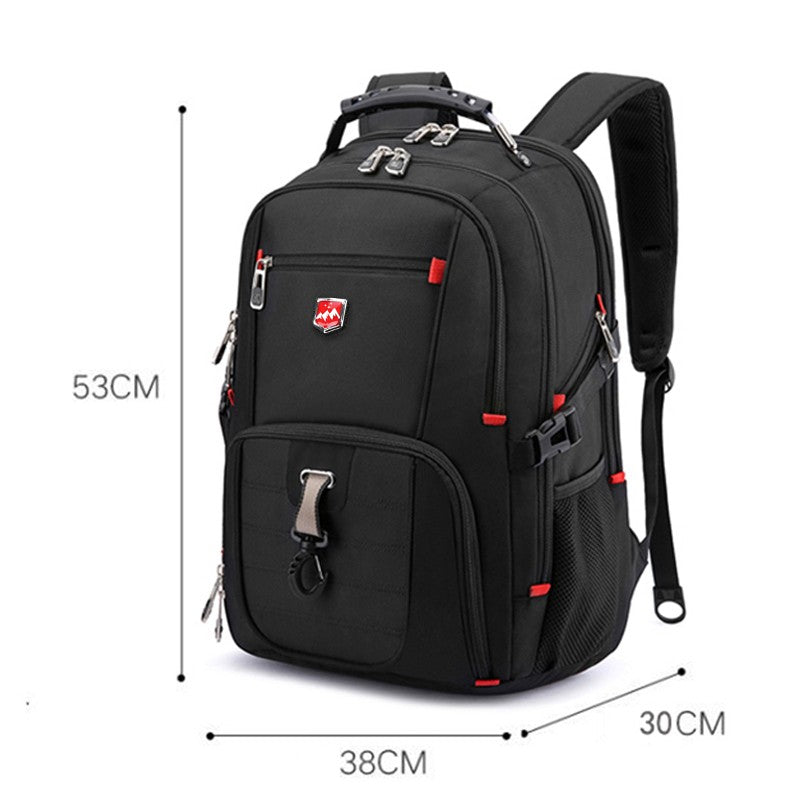 Waterproof 20 Inch Laptop Backpacks USB Charging School Bag Anti-theft Men Backpack Travel Backpack Male Mochila High Capacity