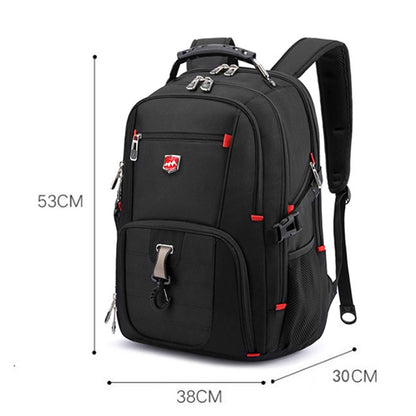 Waterproof 20 Inch Laptop Backpacks USB Charging School Bag Anti-theft Men Backpack Travel Backpack Male Mochila High Capacity