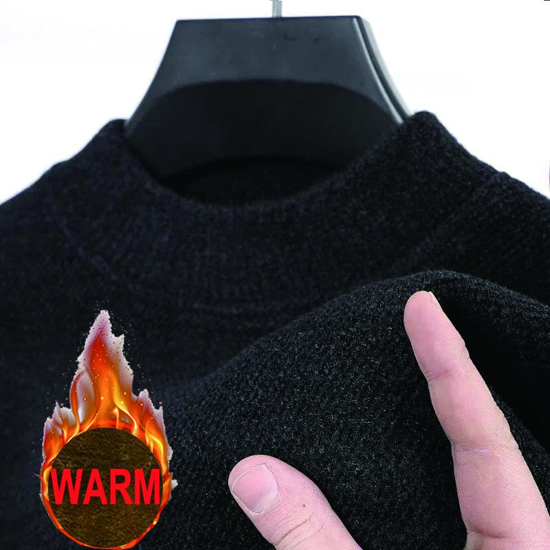 Men's 100% pure Mink Cashmere Sweater O-Neck Pullovers Knit Large Size Mink Sweater Winter Male Tops Long Sleeve Jumpers 4XL