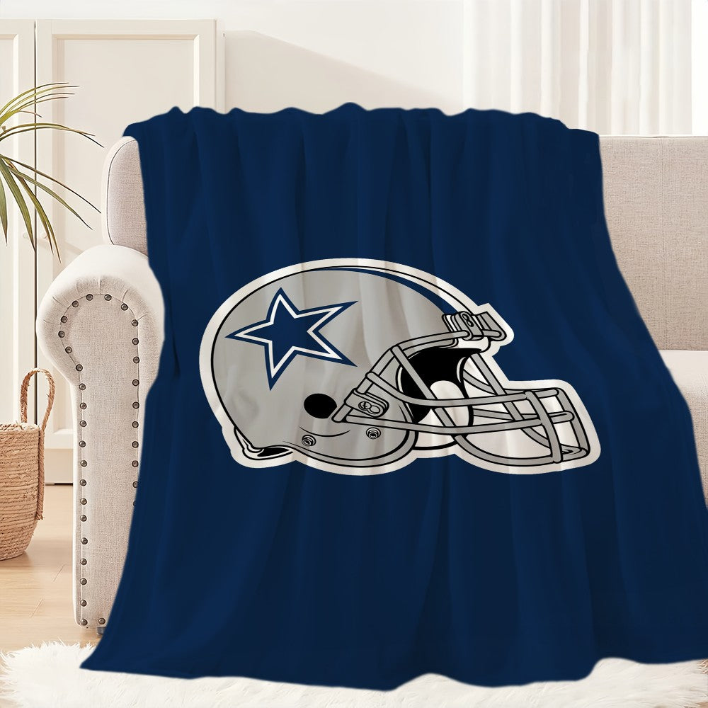 Dallas Cowboys Rugby Blanket Blanket for Couch Sofa Travel Home Hiking Picni Bed Beding Flannel Blanket birthday gift