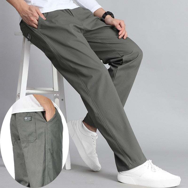 Calça Masculina Casual Plus Size 6GG Algodão Folgada Comprida Calça Esporte Elástico Cordão Moletom Masculina Calça Jogger Masculina Outono