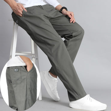 Calça Masculina Casual Plus Size 6GG Algodão Folgada Comprida Calça Esporte Elástico Cordão Moletom Masculina Calça Jogger Masculina Outono
