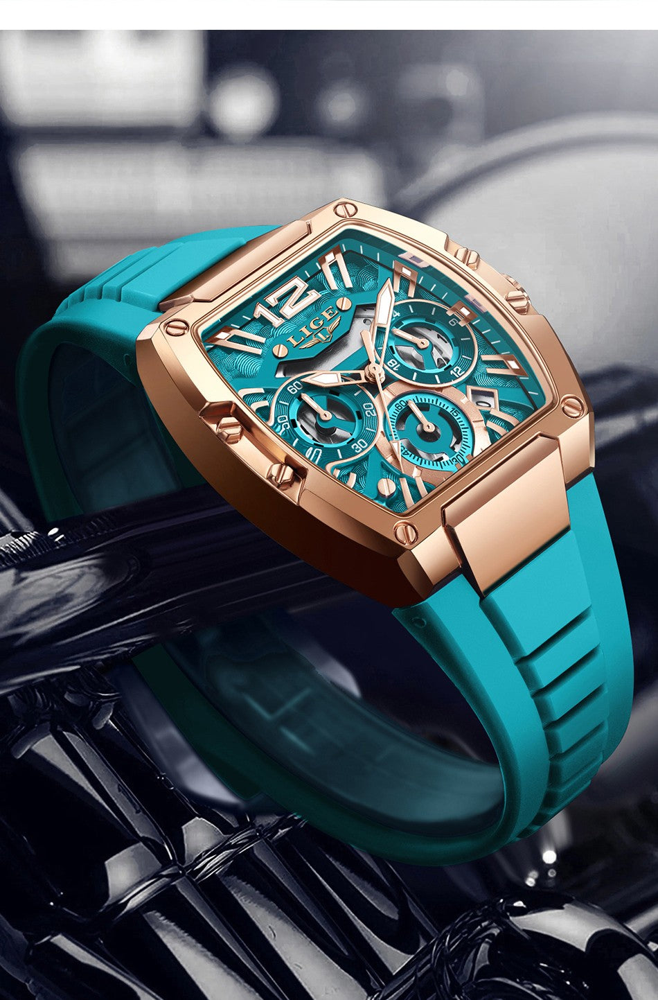 LIGE Men Watch Fashion Top Brand Luxury Silicone Military Watch Men Casual Sports Waterproof Date Quartz Wristwatches For Men