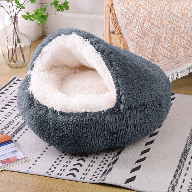 Cama Redonda para Cães, Quente de Inverno, Cama de Gato de Pelúcia, Cesto para Cães Lavável, Cama de Estimação para Cães de Pequeno, Médio e Grande Porte, Sofá para Gatos