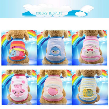 Roupa De Gato De Lã Desenho Animado Outono Inverno Casaco Quente Jaqueta Para Cães De Estimação Cachorro Gatos Suéter Roupas Macias Fantasias De Gatinhos Produtos