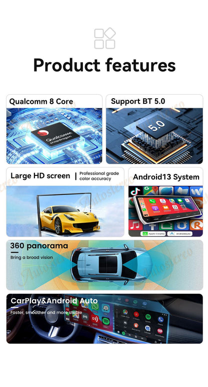 Rádio automotivo Android 13 de 15,6 polegadas para GMC Sierra Denali Silverado 2019 2020 2021 2022 2023 Carplay Rádio automotivo GPS de navegação multimídia