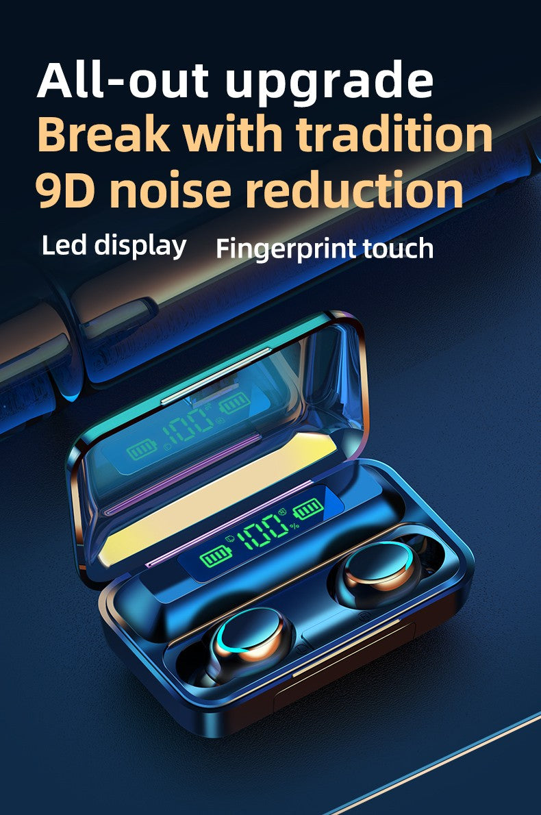 2024 NEW F9-5c TWS Bluetooth Earphones Wireless Headphone 9D Stereo Sports Waterproof Earbuds HD Calling Headset With Microphone
