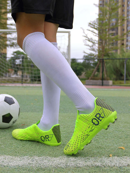 TF/FG Football Field Boots Original Men Women Studded Football Shoes Turf Match Ultralight Soccer Shoes Cleats Unisex Resistant