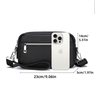 New Style Hand-Held Men's Bag - Trendy Large-Capacity Waterproof Shoulder Bag Casual And Versatile Cross-Body Bag