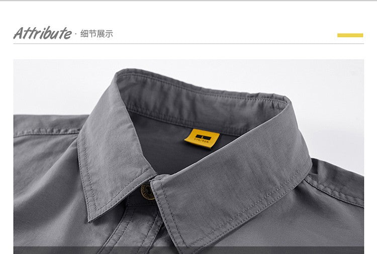[USA Size] 100% Nylon For 2025 Summer Fashion Tops Blouses Mens Short Sleeves Oversize 5XL Cargo Military Shirts Casual Clothes