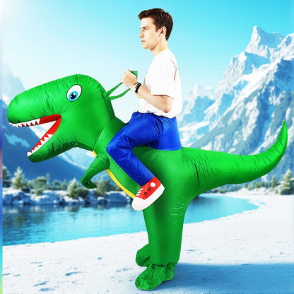 Anime Mascot Skeleton T-Rex Inflatable Dinosaur Costume Adult Purim Carnival Halloween Party Cosplay Costume Fancy Dress Suit