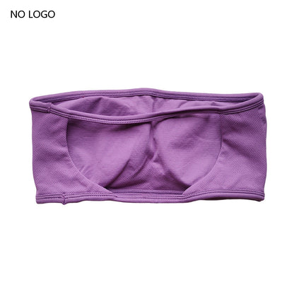 ARFTE Backless Bandeau Sports Bra Gym Women Top Crop Tube Seamless Bras Yoga Tops  Workout Sportswear Push-up Fitness Gym Bra