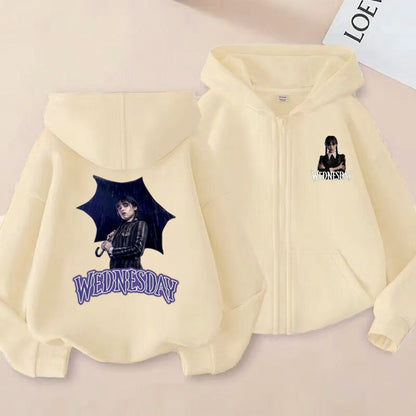 Adams Children's Hooded Cardigan 2D Printed For Boys and Girls Aged 2-12 Sweet Cool Versatile cute Fun and Energetic