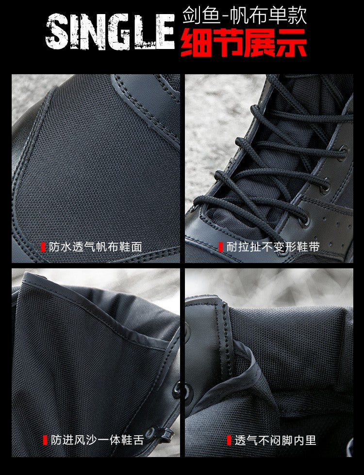 Bota Tática Leve de Verão para Combate Masculina e Feminina, Treino de Escalada, Impermeável, Caminhada ao Ar Livre, Sapatos de Malha Respirável