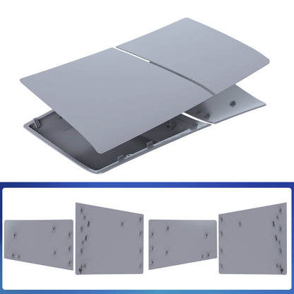 Custom 30th Anniversary Side Face Panel Shell Replacement Faceplate for PS5 Slim Digital with Logo Skin and 30th Sticker