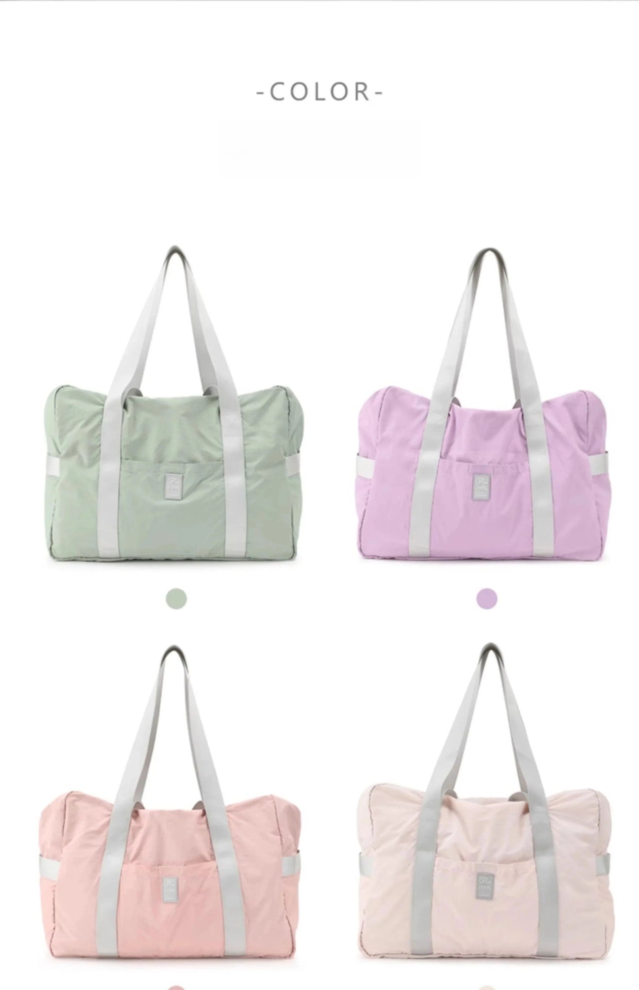 Waterproof Foldable Travel Duffle Bag Large Capacity Carry On Tote Luggage Storage Bag with Multiple Pockets