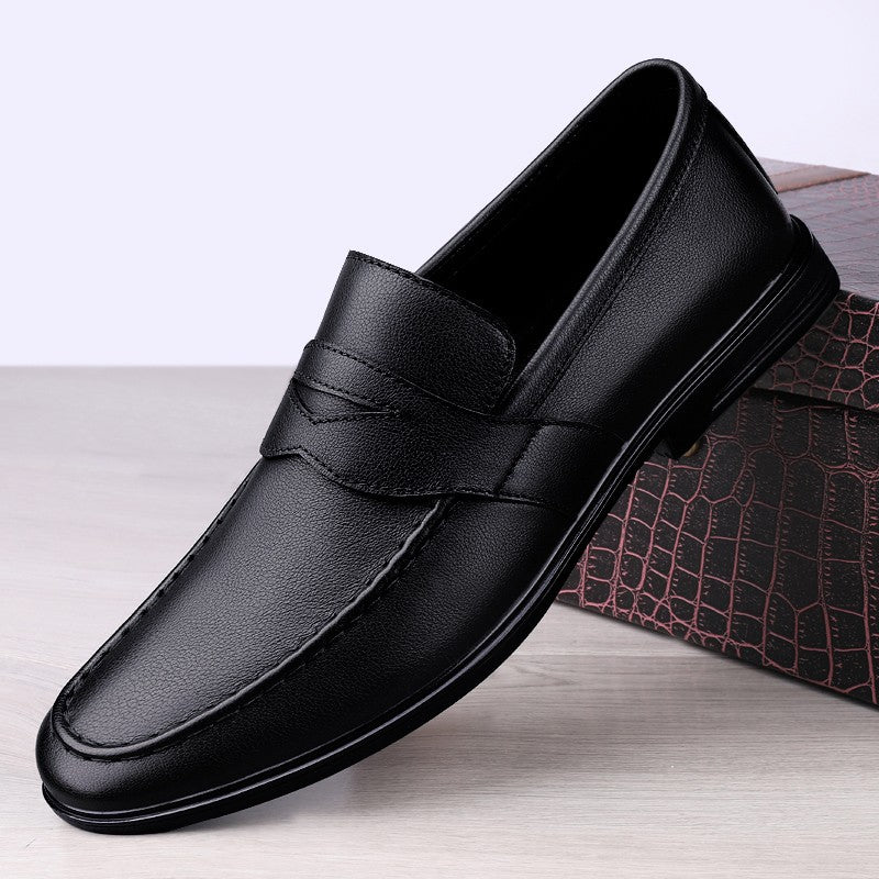 British Style Autumn Casual Leather Doudou Shoes Men's Outdoor Step on Business Shoes Fashion Handmad Designer  Single Flats
