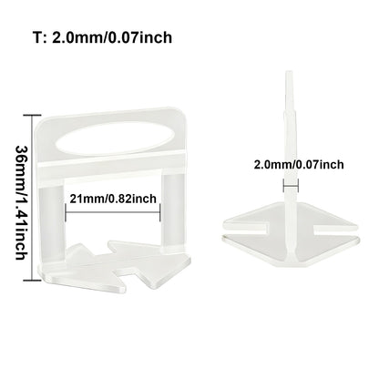 Kit Alicate Cunhas e Clips Niveladores de Revestimento de Chão e Parede para Ferramentas de Construção de 50-200 peças