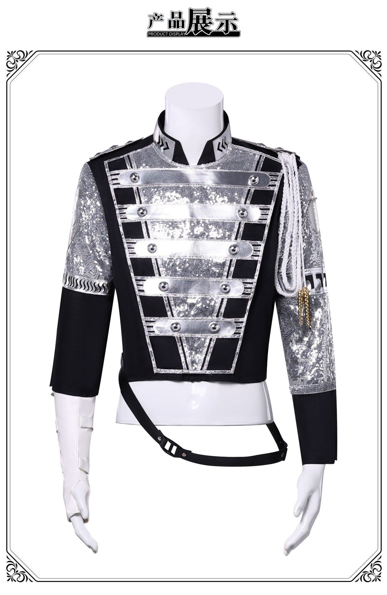 Punk Rock Michael Jackson Germany Military Cool Gaorgeous Teaser Jacket Outerwear for Collection costume