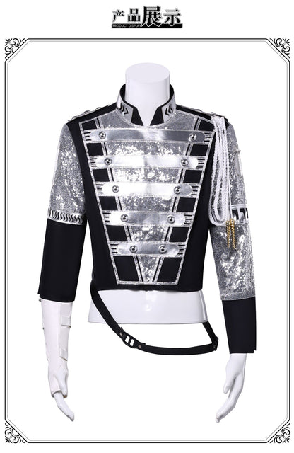 Punk Rock Michael Jackson Germany Military Cool Gaorgeous Teaser Jacket Outerwear for Collection costume