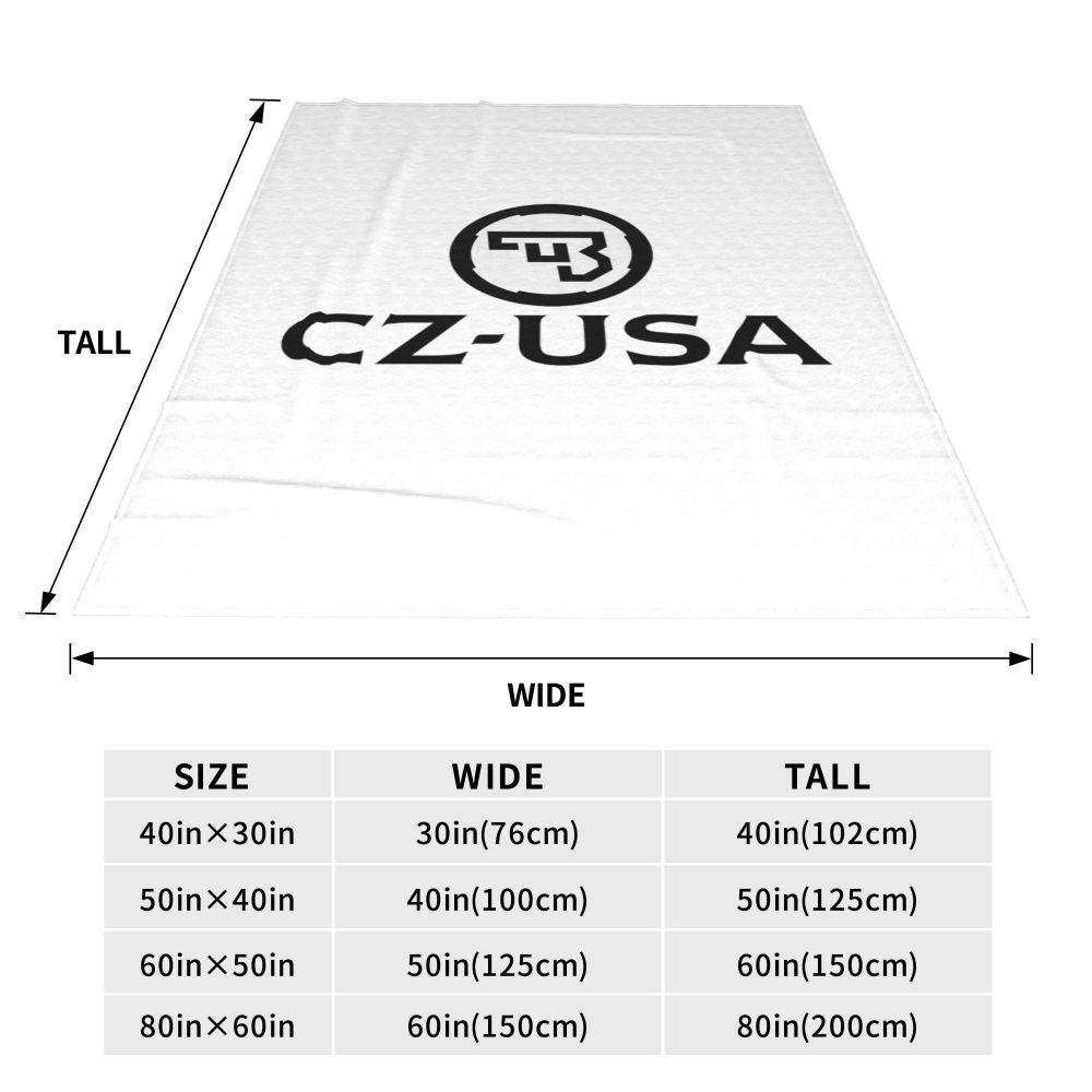 Ceska Zbrojovka CZ Blankets Flannel Sofa Throw Blanket Portable for Couch Bedding Outdoor Throws Bedspread Quilt