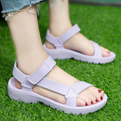 Womens Sandals Fashion Trend Anti-slip Wear-resistant Lightweoght EVA Flat Sandals for Women Outdoor Beach Shoes for Women