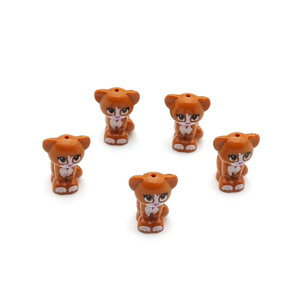 MOC Building Blocks Pets Husky White Kitten Puppy Bulldog Zoo Pet Building Blocks Scene Decoration Props Children's DIY Toy Gift