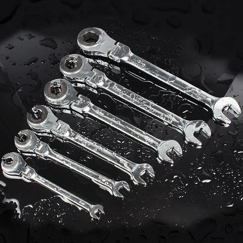 1PC Tubing Ratchet Wrench Ratchet Combination Metric Wrench Set Hand Tools Torque Gear Socket Nut Tools a Set of Key