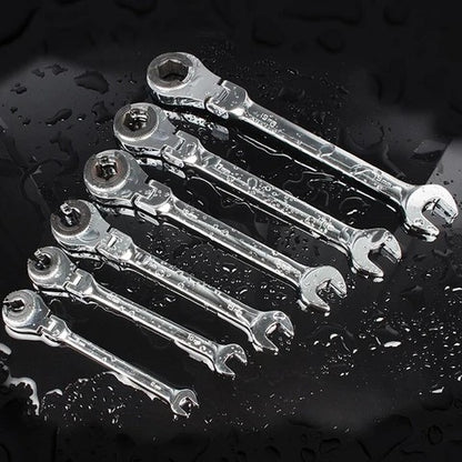 1PC Tubing Ratchet Wrench Ratchet Combination Metric Wrench Set Hand Tools Torque Gear Socket Nut Tools a Set of Key