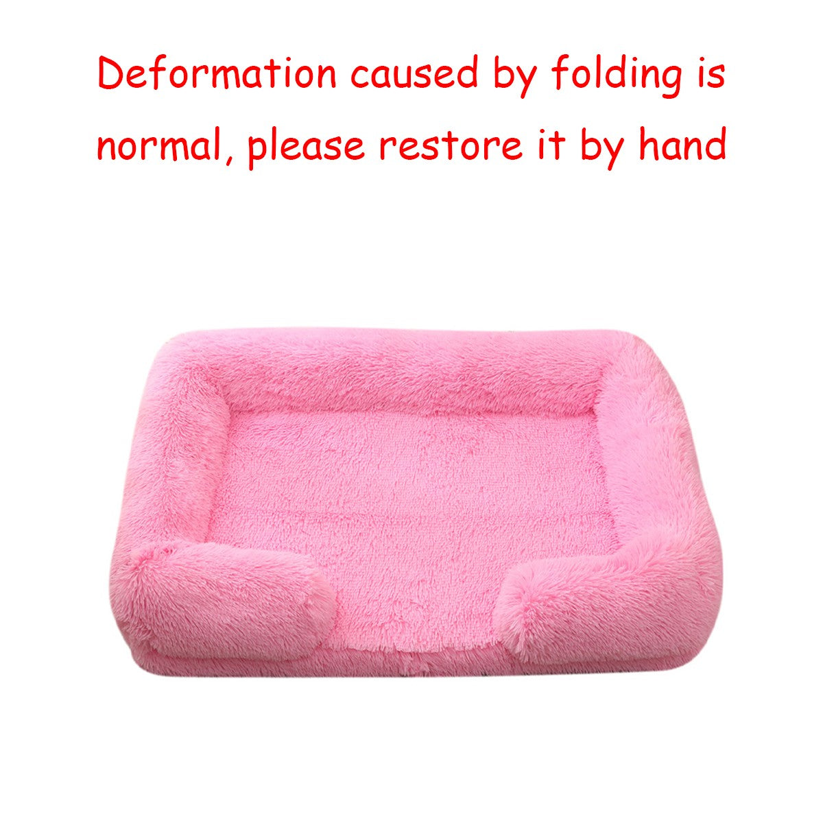 Cama Quadrada para Cachorro, Cama Aconchegante para Animais de Estimação, Almofada Grossa de Inverno, Casa para Cães, Sofá para Gatos para Cães Fofos, Cama para Dormir, Sofá com Tapete Removível