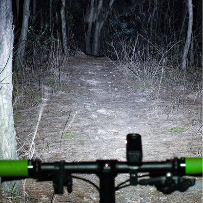 Farol de bicicleta LED T6 10W 800LM recarregável via USB com indicador de bateria para MTB, mountain bike e ciclismo de estrada, equipamento de ciclismo